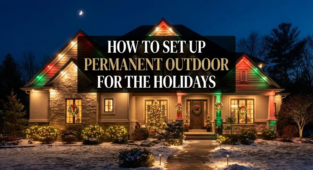 How to Set Up Permanent Outdoor Lights for the Holidays: A Complete Installation Guide